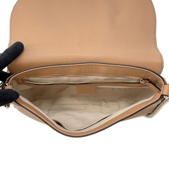 GUCCI Beige Leather Bag - Picture 5 of 13